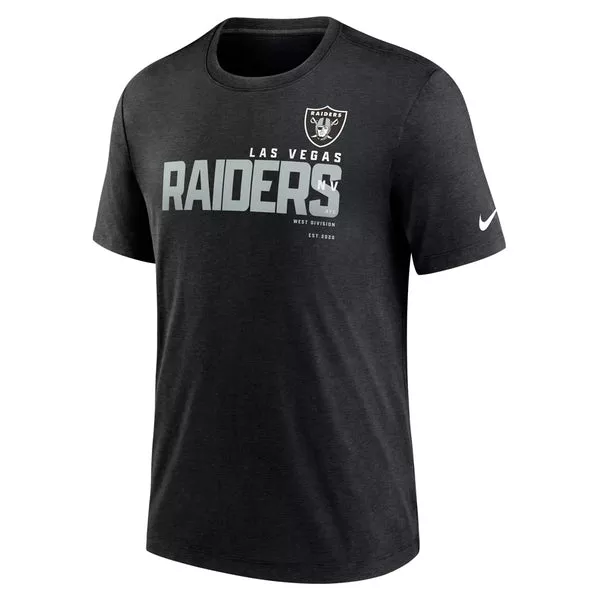 NFL Las Vegas Raiders Nike Team Name Tri-Blend T-Shirt – Black