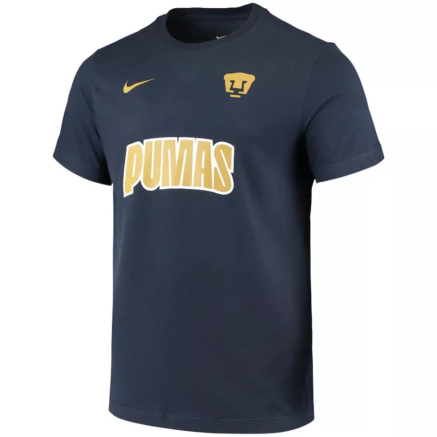 NIKE PUMAS U.N.A.MT-SHIRT-BLUE/GOLD