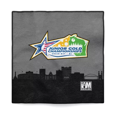 Official Junior Gold 2025 Gray Microfiber Towel
