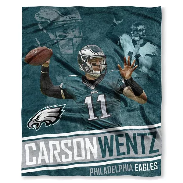 Philadelphia Eagles Carson Wentz Silk Touch Player Throw