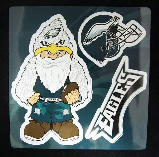 Philadelphia Eagles Gnome Punch Out Multi Magnet Sheet