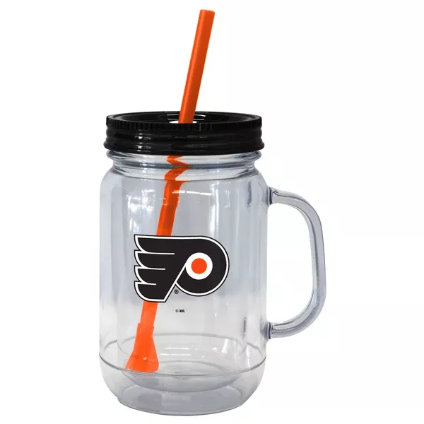 Philadelphia Flyers 20oz. Mason Straw Tumbler