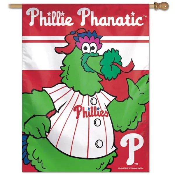 Philadelphia Phillies Phillie Phanatic 27″ X 37″ Vertical Flag