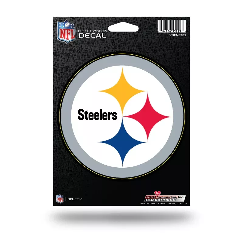 PITTSBURGH STEELERS 5" X 7" VINYL DIE-CUT DECAL