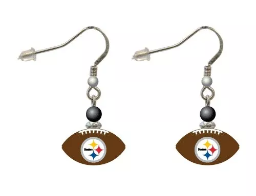 Pittsburgh Steelers Football Earrings