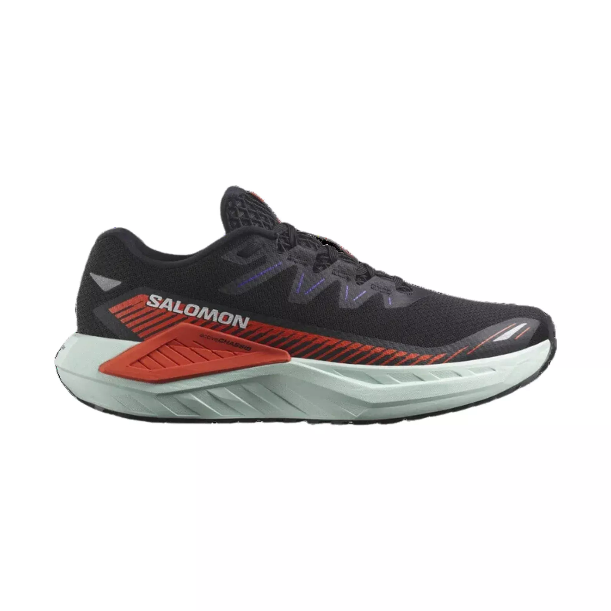 Salomon Men’s DRX DEFY GRVL Road Running Shoes – Black/Cherry Tomato/Bay