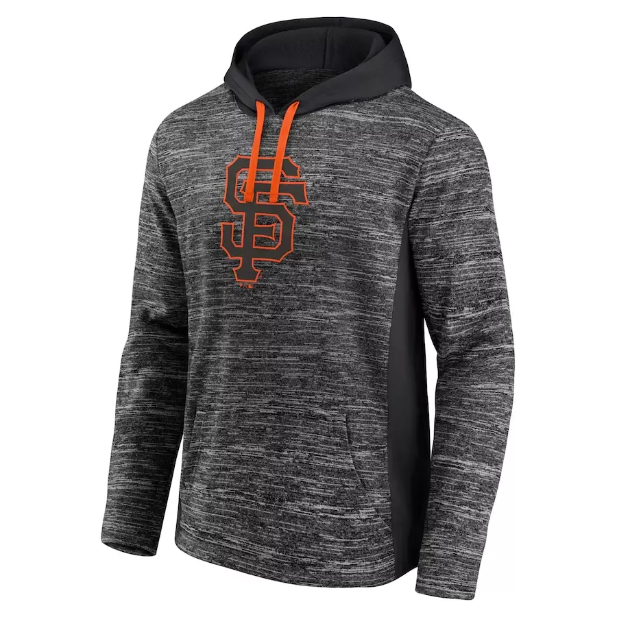 San Francisco Giants Fanatics Branded Instant Replay Color Block Pullover Hoodie – Gray/Black