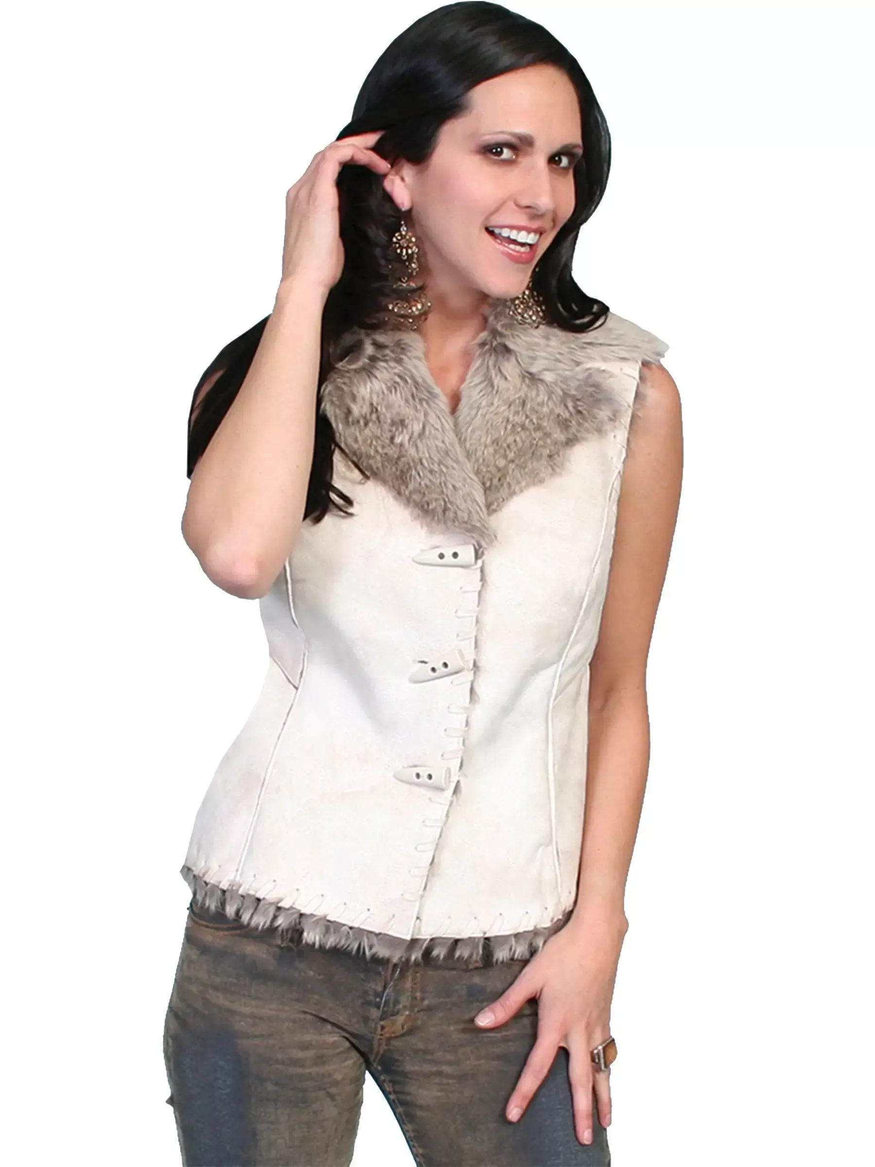 Scully CHALK LADIES VEST