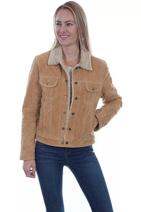 Scully OLD RUST FAUX SHEARLING JEAN JACKET