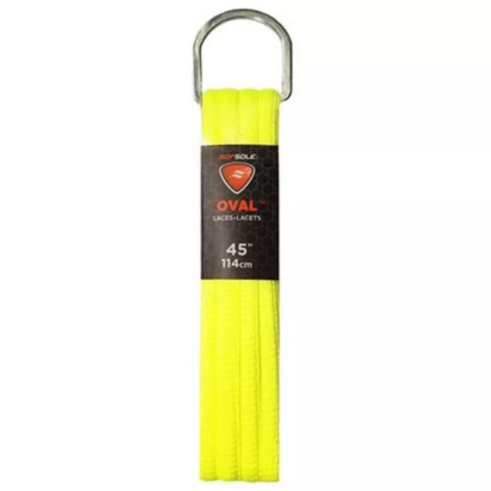 Sof Sole Athletic Oval Shoelaces – Neon Yellow