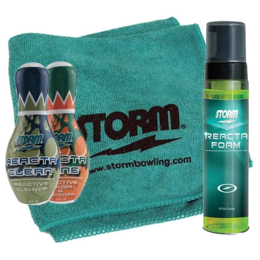 Storm Bowling Ball 3 Reacta Cleaner Package and Towel