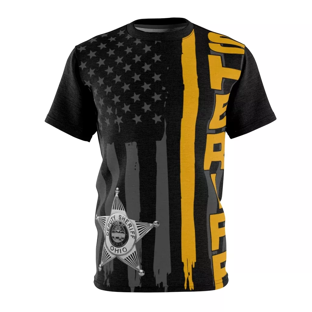 Unisex AOP Cut & Sew Tee – Ohio Sheriff Vertical