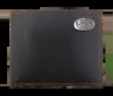 Zep-Pro Crazy Horse Leather Bifold – Clemson